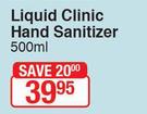 Liquid Clinic Hand Sanitizer-500ml