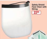 Safety Shield Face Visor With String