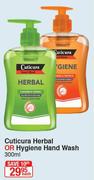 Cuticura Herbal Or Hygiene Hand Wash-300ml Each