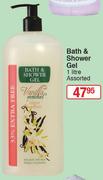 Bath & Shower Gel Assorted-1Ltr