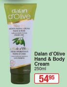 Dalan d'Olive Hand And Body Cream-250ml