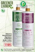 Nature's Nourishment Signature Collection Body Lotion Assorted-1Ltr Each