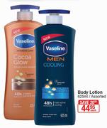 Vaseline Body Lotion Assorted-625ml Each