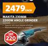 Makita 230mm 2200W Angle Grinder 1020609