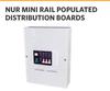 Nur Mini Rail Populated Distribution Boards 16 Way Populated Flush 1287170