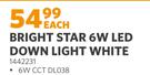 Bright Star 6W LED Downlight White CCT DL038 1442231