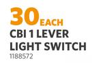 CBI 1 Lever Light Switch 1188572