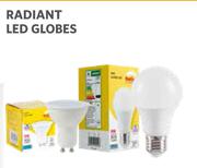 Radiant LED Globes A60 6W B22 Or E27 Day Light 1406221/1406222