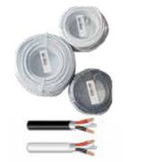 SABS Surfix 1.5 & 2.5MM 2 Core & Earth Black/White 1389786