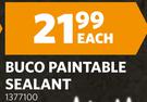 Buco Paintable Sealant 1377100-Each