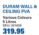 Duram Wall & Ceiling PVA-5Ltr