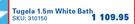 Tugela 1.5m White Bath