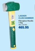 Lasher Club Hammer Fibreglass Handle-1.1Kg