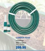 Garden Hose + Fittings 20m x 12mm