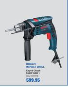 Bosch Impact Drill Keyed Chuck 550W GSB 1