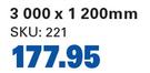 Gyproc Rhino Board 6.4mm-3000 x 1200mm Per Board