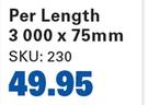 Rhino Cornice-3000 x 75mm Per Length