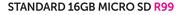 Standard 16GB Micro SD