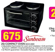 Sunbeam 20Ltr Compact Oven SCO 200