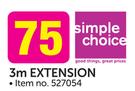 Simple Choice 3m Extension