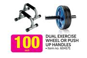 Dual Exercise Wheel or Push Up Handles-Each