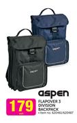 Aspen Flapover 3 Division Backpack-Each