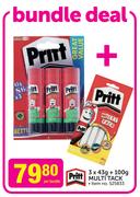 Pritt Multi Tack-3 x 43g + 100g Per Bundle