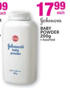 Johnsons Baby Powder-200g