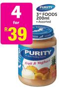 Purity 3rd Foods-4 x 200ml
