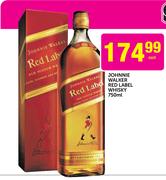 Johnnie Walker Red Label Whisky-750ml Each