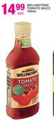 Wellingtons Tomato Sauce-700ml