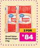 Great Value Brown Sugar-For 2 x 2kg