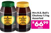 Mrs H.S.Ball's Chutney Assorted-1.1kg Each
