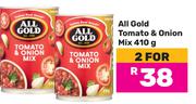 All Gold Tomato & Onion Mix-For 2 x 410g