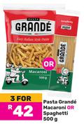 Pasta Grande Macaroni Or Spaghetti-For 3 x 500g