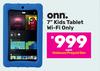 ONN 7" Kids Tablet WiFi Only