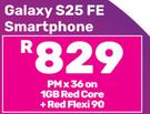 Samsung Galaxy S25 FE Smartphone-On 1GB Red Core + On Red Flexi 90