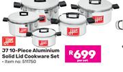 Hart J7 10 Piece Aluminium Solid Lid Cookware Set 511750