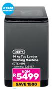 Defy 14Kg Top Loader Washing Machine DTL 160 823857