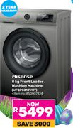 Hisense 8Kg Front Loader Washing Machine WFQP8012VMT 850007324