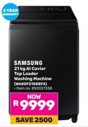 Samsung 21Kg AI Caviar Top Loader Washing Machine WA80F21S8BFA 850027338