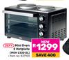 Defy Mini Oven 2 Hotplate MOH 2330 BL 837103