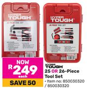 Hyper Tough 25 Or 26 Piece Tool Set 850030320