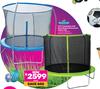 Bounceking 10 Ft Trampoline With Steel Ring & Enclosed Safety Net 819237/809345/850022371