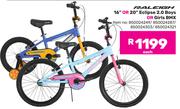 Raleigh 16" Or 20" Eclipse 2.0 Boys Or Girls BMX 850024249/850024287/850024303/850024321