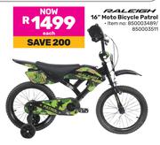 Raleigh 16" Moto Bicycle Patrol 850003489/850003511