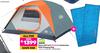 Campmaster Dome 405 Tent Plus 2 x Weekender 150E Sleeping Bag 823438/850004852