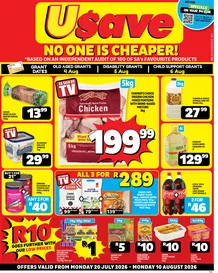 Usave Eastern Cape : No One Is Cheaper (20 July - 10 August 2026)