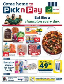 Pick n Pay Eastern Cape : Eat Like A Champion Every Day (13 July - 19 July 2026)