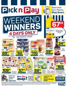 Pick n Pay Eastern Cape : Weekend Winners (19 March - 22 March 2026)